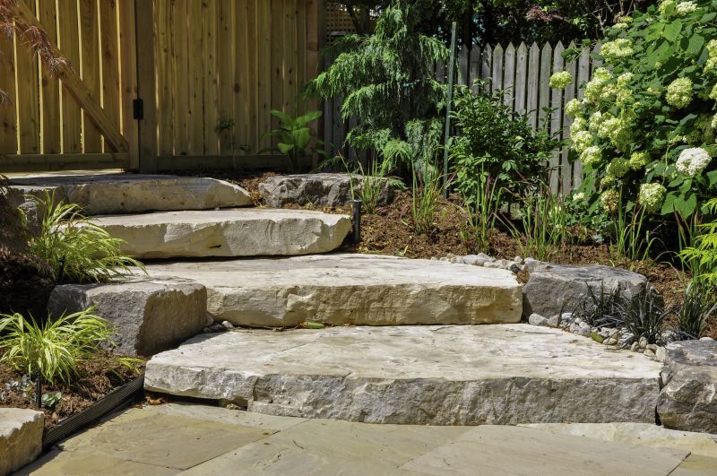 Limestone Paving Installation detail